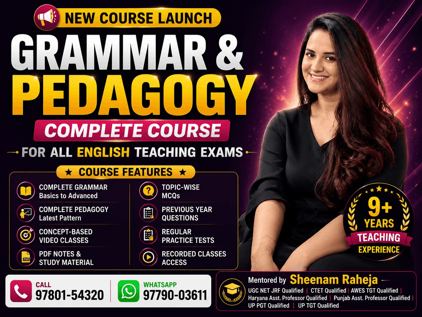 Grammar & Pedagogy Complete Course Launch | English Teaching Exams
