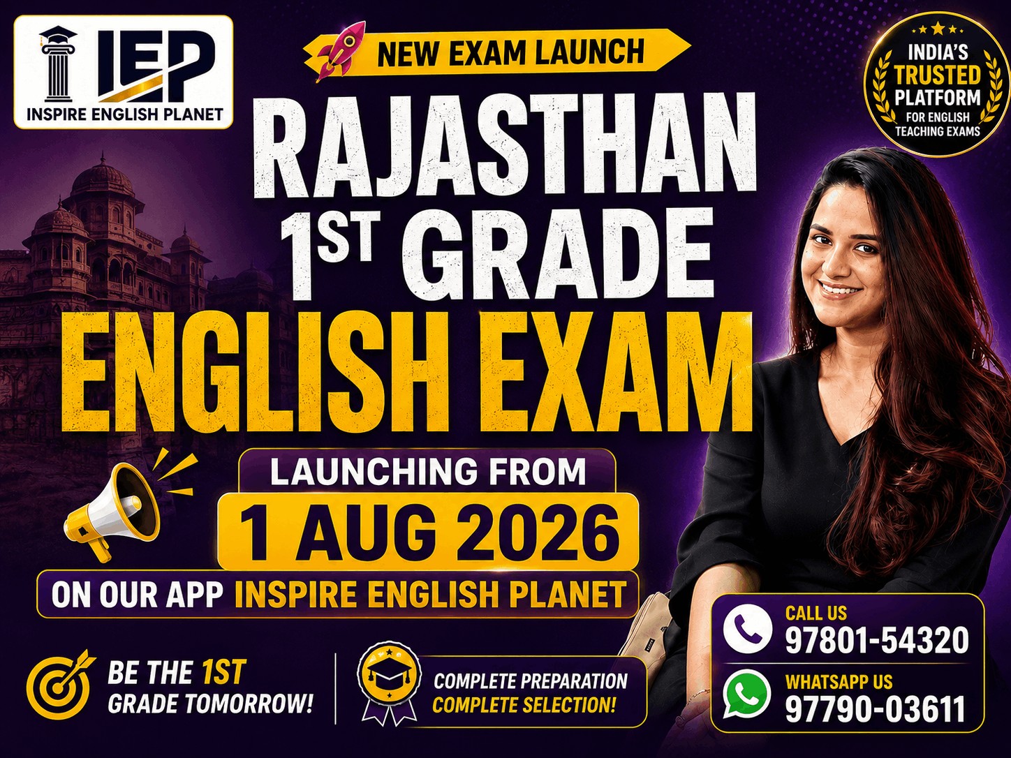 RPSC 1st Grade School Lecturer (English) + 70 Practice Sets