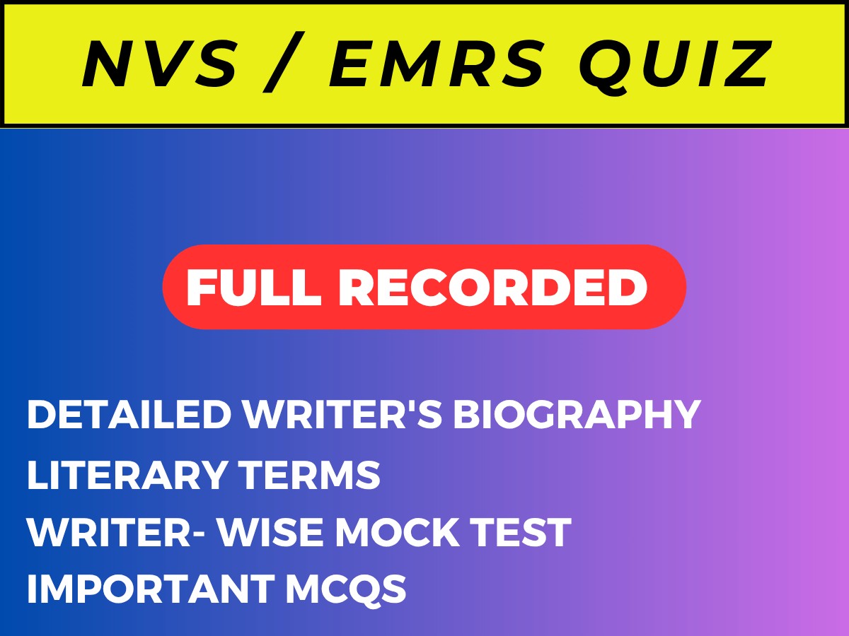 NVS - EMRS- ENGLISH QUIZ ONLY