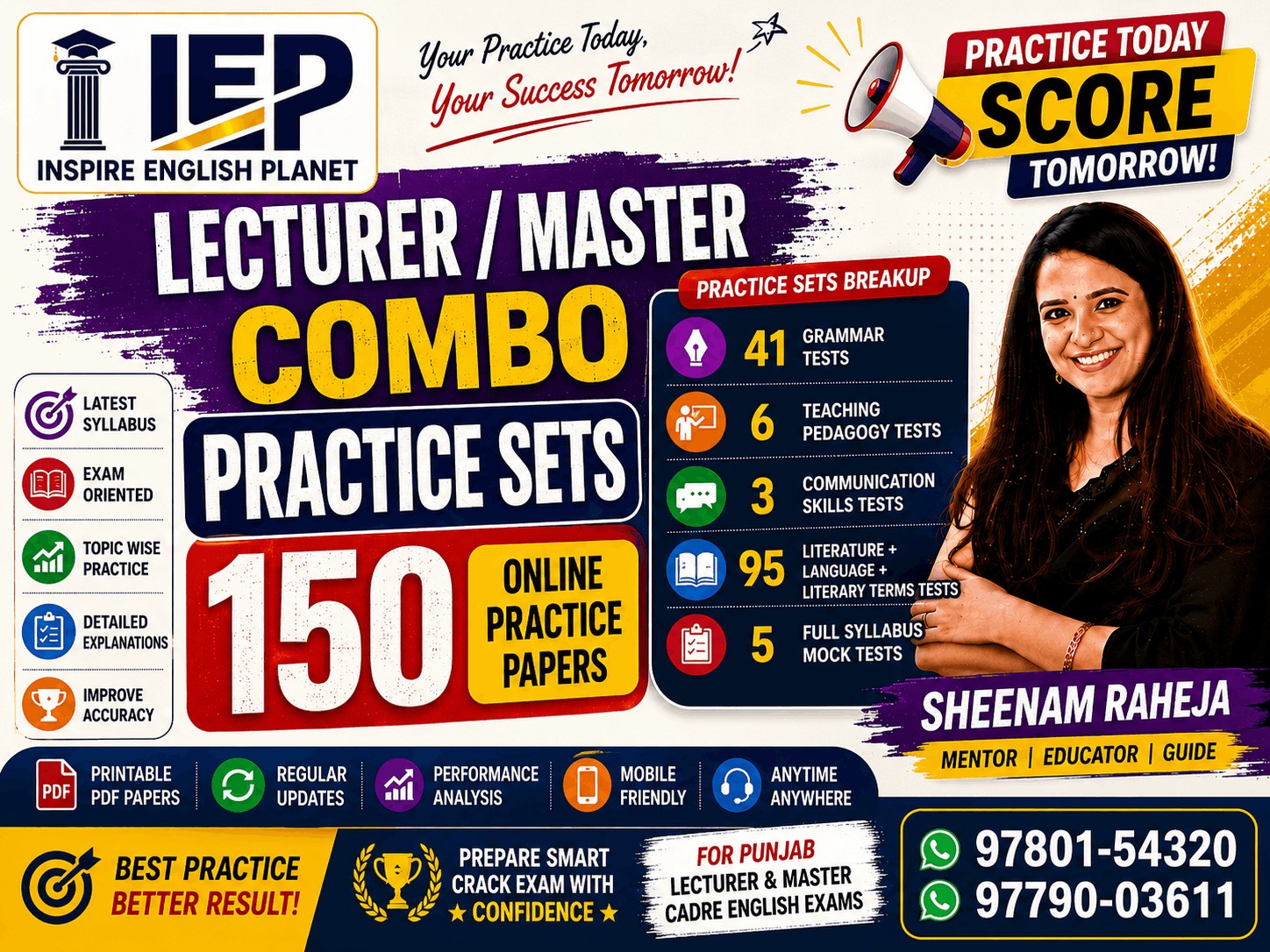 LECTURE/MASTER COMBO PRACTICE SETS 150