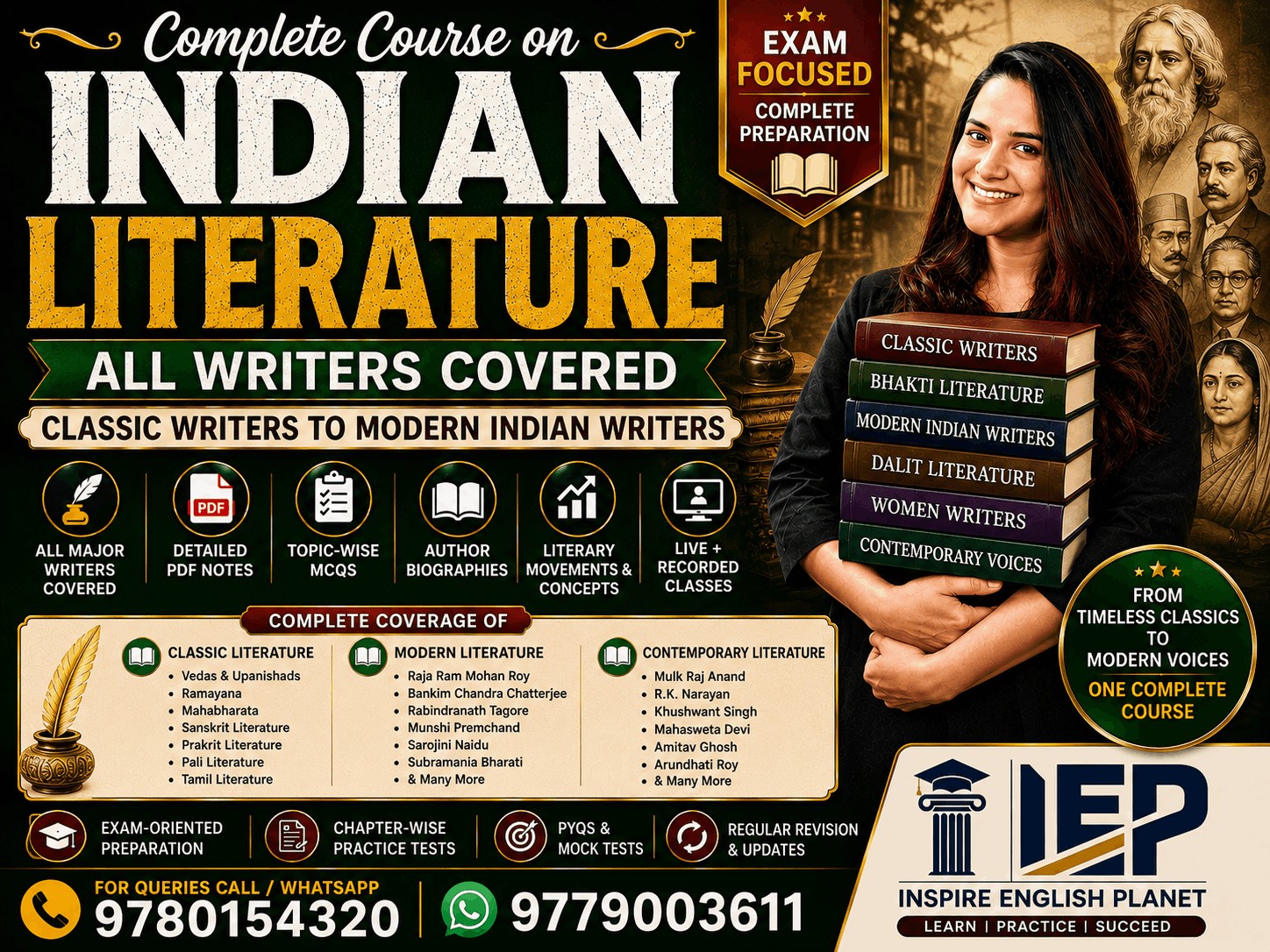INDIAN LITERATURE & INDIAN CLASSIC WRITERS