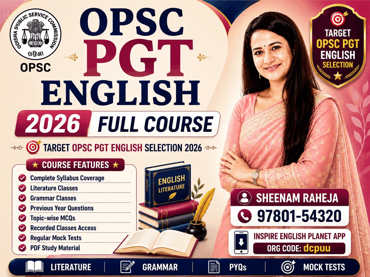 OPSC- PGT (Odisha Public Service Commission) 2026🟢