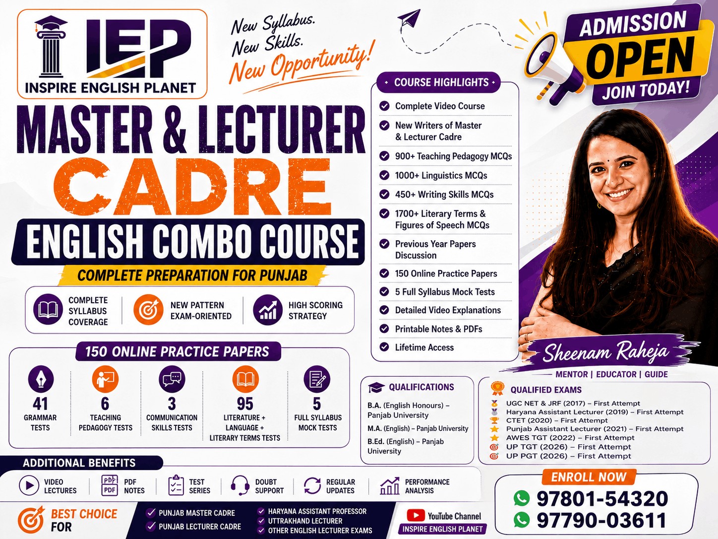 MASTER & LECTURER CADRE ENGLISH COMBO COURSE 2026