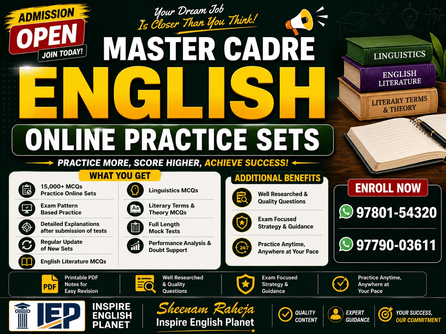 MASTER CADRE ONLINE PRACTICE SETS -22 JULY 2026