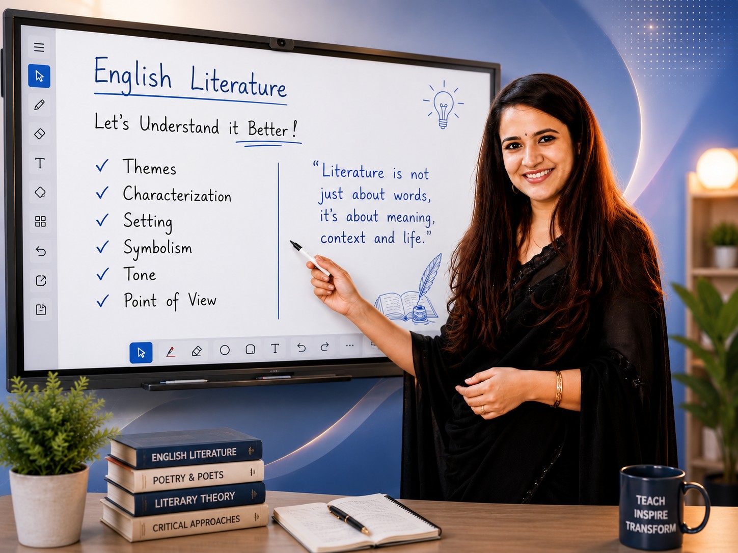 Mentor teaching English